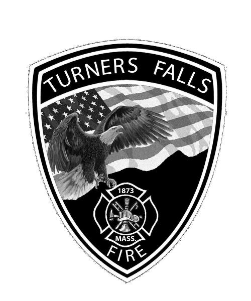 Turners Falls Black and Grey Patch